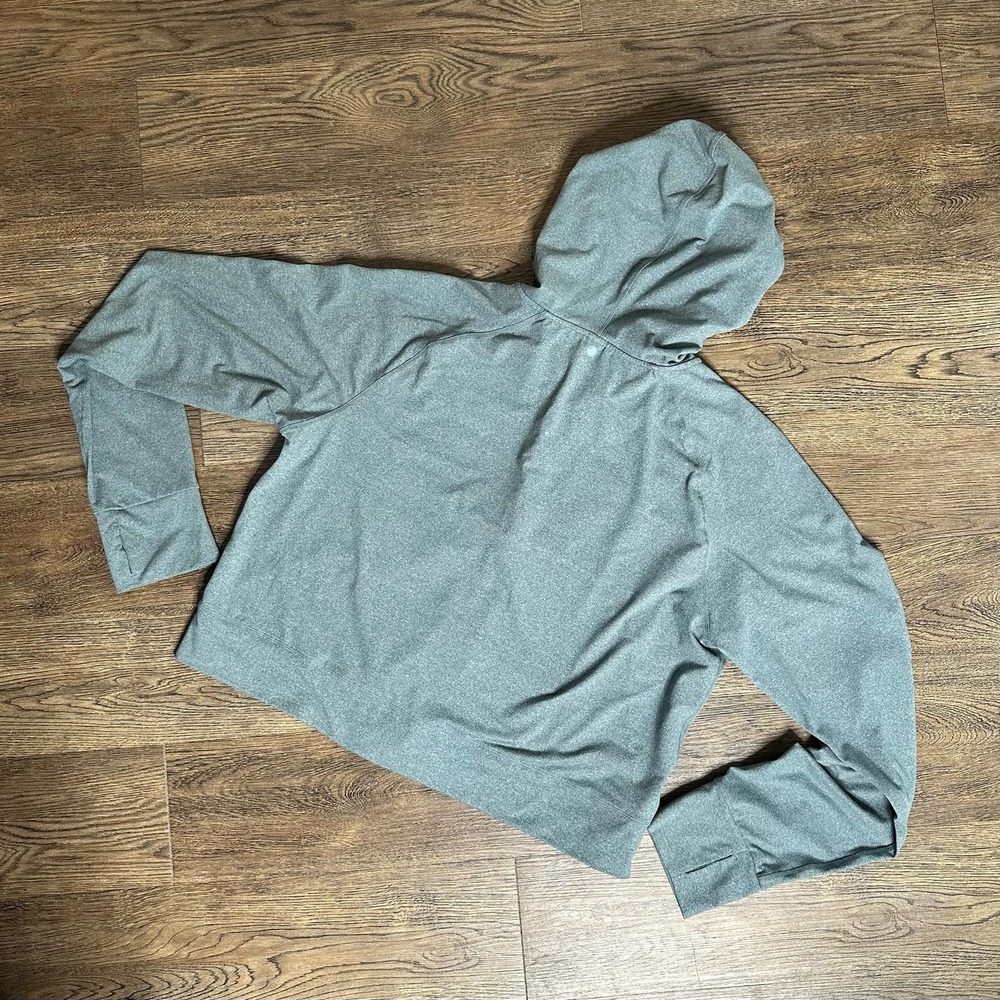 YOGALICIOUS LUX Cropped Zip Hoodie Blue Green XXL - Picture 2 of 6